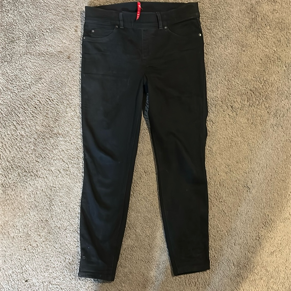 Spanx Jean-ish Ankle Leggings in Black Size M (6-8)